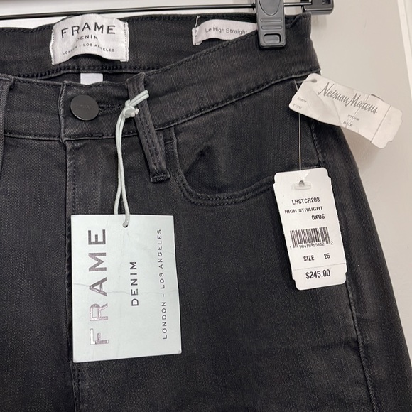 Frame Le Straight black jeans size 25 - Picture 4 of 6